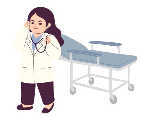 <p>un médico/una médica</p>