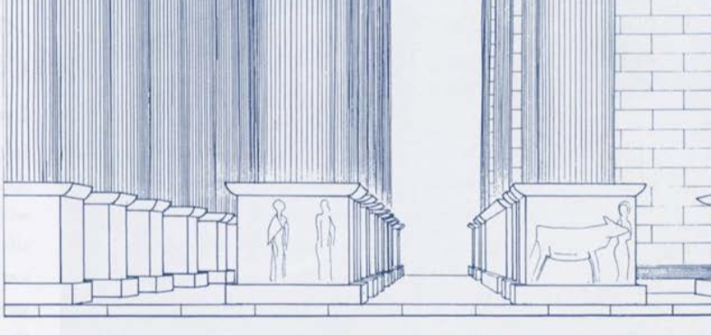 <p>The bottom part of a column that supports the shaft and spreads its weight onto the stylobate. Example: Croesus Temple</p>