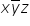 <p>Select the description that characterizes the Boolean expression:</p><p>x ybar z</p>