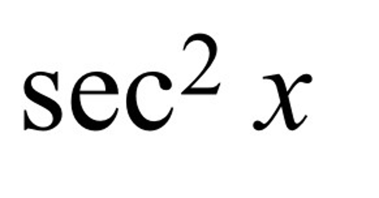 <p>sec^2(x)</p>