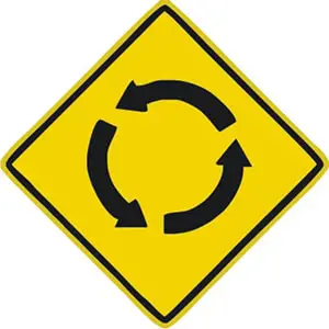 <p>roundabout ahead</p>