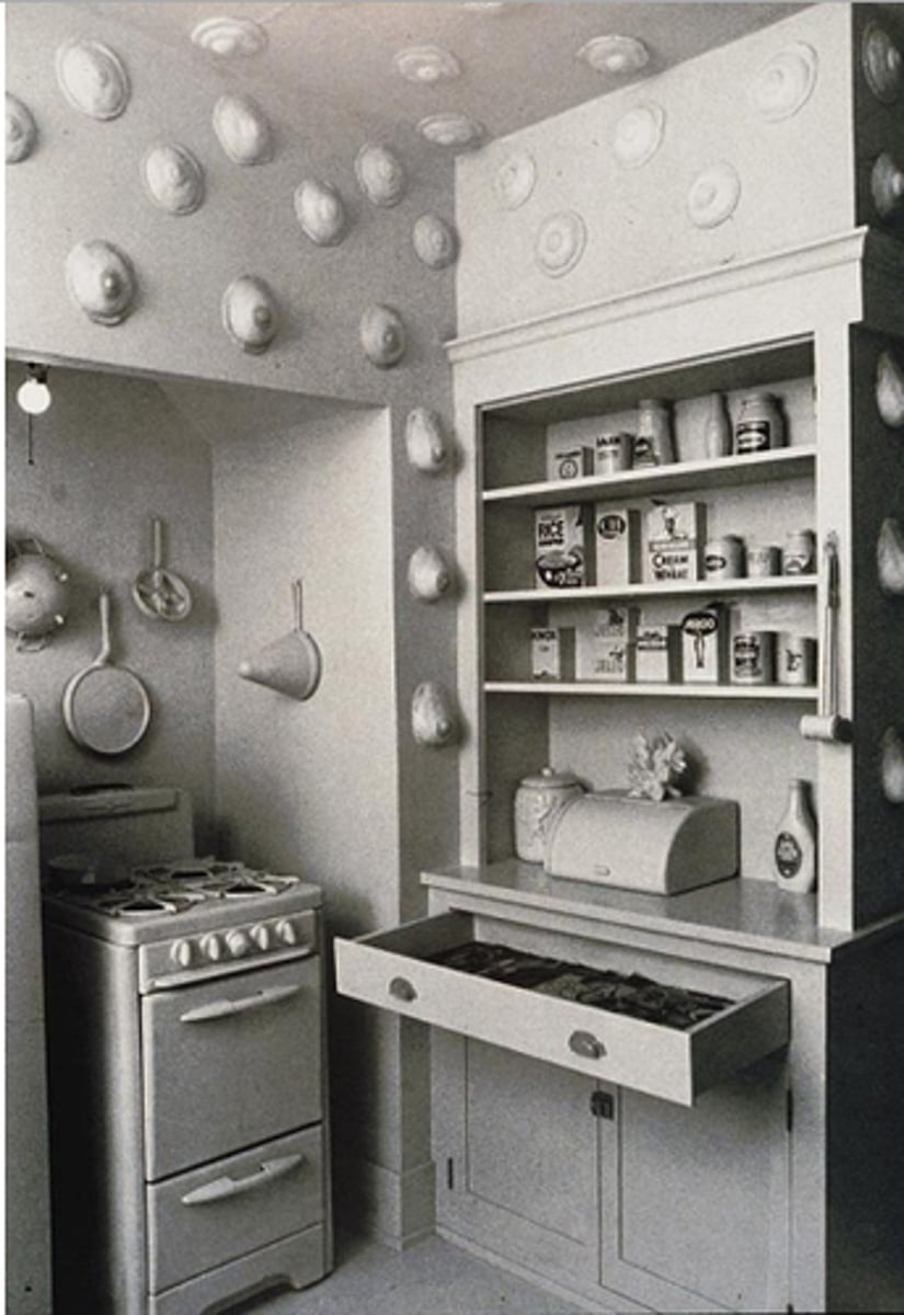 <p>Judy Chicago and Miriam Shapiro (Feminism)</p><ul><li><p><strong>1 Story:</strong> Domestic spaces transformed into feminist critiques of gender roles.</p></li><li><p><strong>2 Changes:</strong> Exemplifies collaborative, installation-based feminism discussed in <em>Art Since 1900: 1975</em>.</p></li><li><p><strong>3 Context:</strong> Responds to the “personal is political” ethos of second-wave feminism.</p></li><li><p><strong>4 New Approaches:</strong> Integrates performance, pedagogy, and environment into feminist practice.</p></li></ul><p></p>