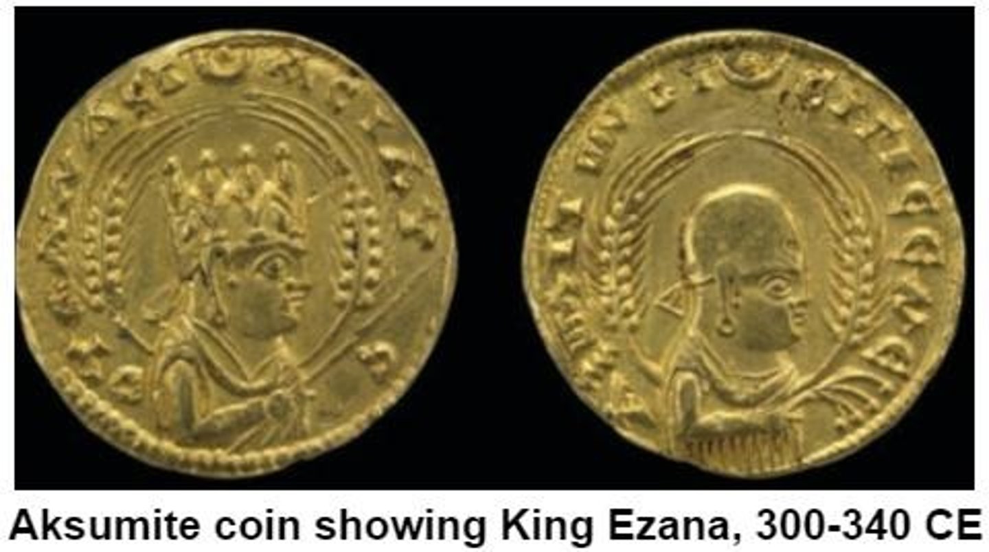 <p>An ancient empire in eastern Africa that emerged around 100 BCE and was connected to major trade networks.</p>