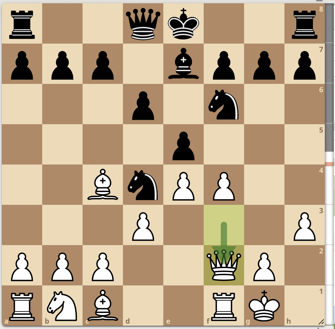 <p>Qf2 </p>