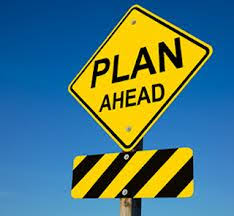 <p>planning ahead</p>