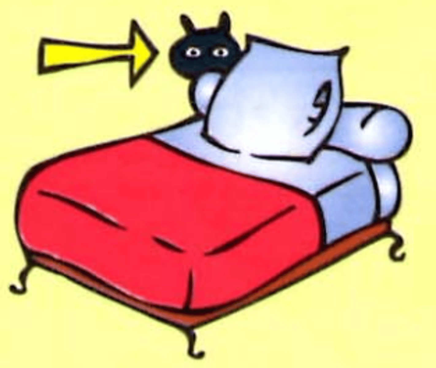 <p>Behind the bed</p>