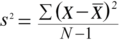 <p>Used to compute Var[Xbar] when we don’t know true standard deviation</p>