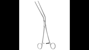 Used to clamp the colon during resection, the jaws are a 45 degree angle