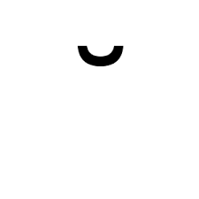 <p>Symbol to identify a short vowel.</p>