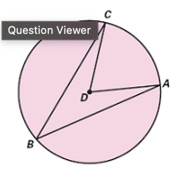 <p><span style="background-color: transparent !important;"><span>The length of arc AC is </span></span></p><p><span style="line-height: 1.25; background-color: var(--acs-internal-equation-disabled-color) !important;"><span>4</span></span><span style="line-height: 1.2; background-color: var(--acs-internal-equation-disabled-color) !important;"><span>4</span></span></p><p><span style="background-color: transparent !important;"><span>​inch(es).</span></span></p>