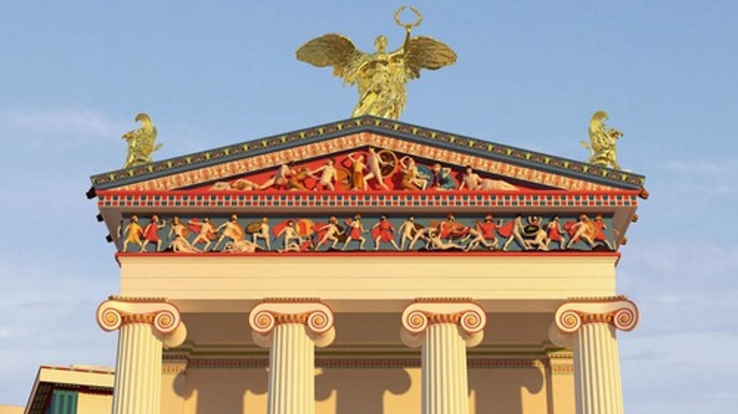 <p>Sculptural ornaments placed on the roof corners or ridge of temples</p>