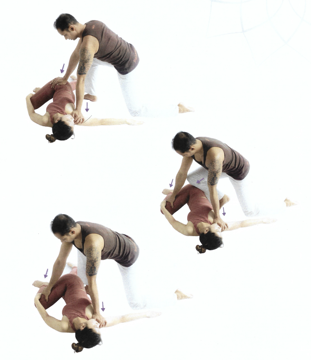 <p>Revolved Abdomen Pose / Reclining Spinal Twist Pose</p>