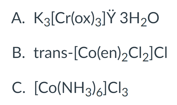 Assuming a negatively charged column, what would be the order of elution for the following compounds?