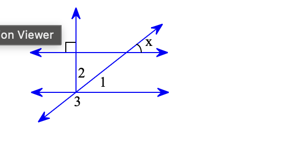 <p><span style="background-color: transparent !important;"><span>The figure to the right shows two parallel lines intersected by more than one transversal. Let </span></span><span style="line-height: 0; background-color: transparent !important;"><span>x equals 37 degrees .</span></span><span style="line-height: 1.2; background-color: transparent !important;"><span>x=37°. </span></span><span style="background-color: transparent !important;"><span>Find the measure of angles​ 1, 2, and 3.</span></span></p>