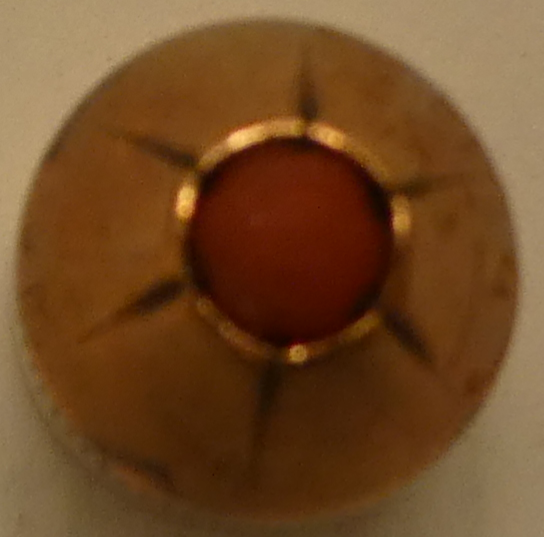 <p>The bullet of which cartridge is shown in this photo?</p>