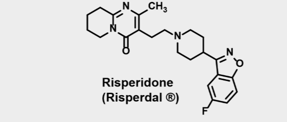 <p>Atypical neuroleptic- Second gen antipsychotics</p><p>•Very high affinity for 5HT2A - antagonist</p><p>•High affinity for dopamine D2-  antagonist</p><p>•High affinity for H1 and alpha1 receptors</p><p>•No affinity for muscarinic receptors</p><p>•Higher incidence of EPS than other 2nd gen neuroleptics</p><p>•Weight gain</p><p>•Treats both positive and negative symptoms</p>