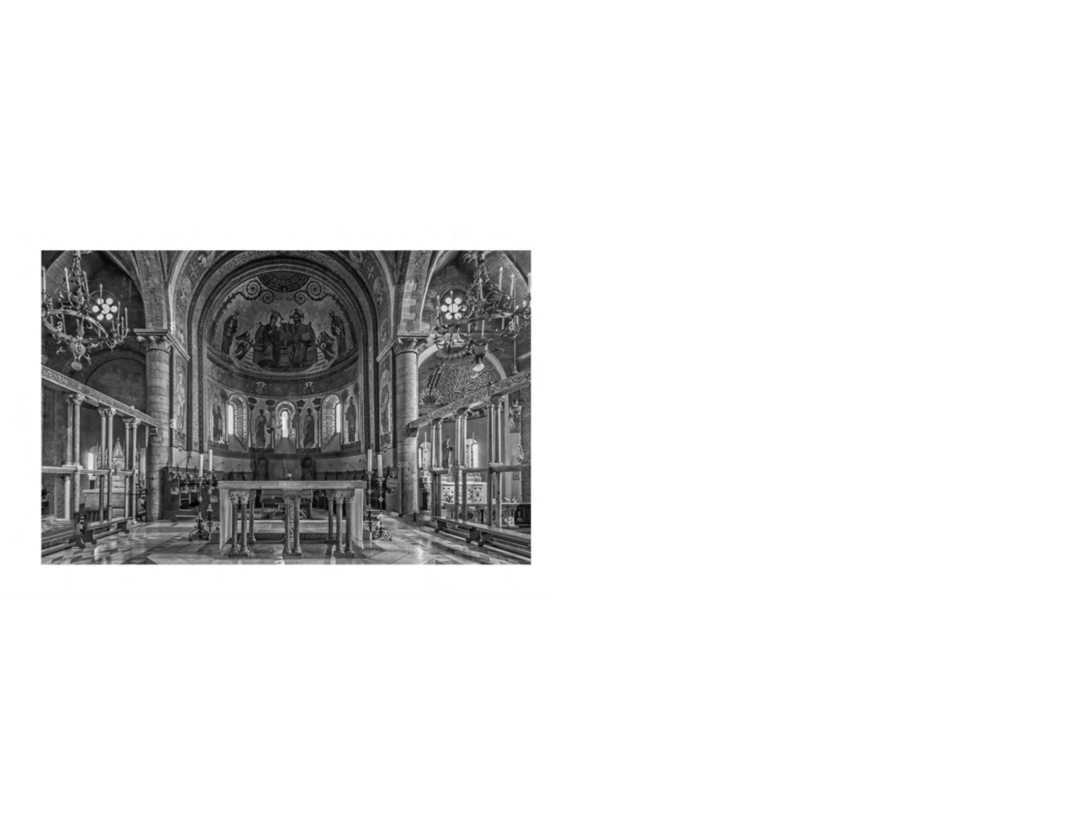 <p>The part of the church which lies east of the choir and where the high altar is placed</p>