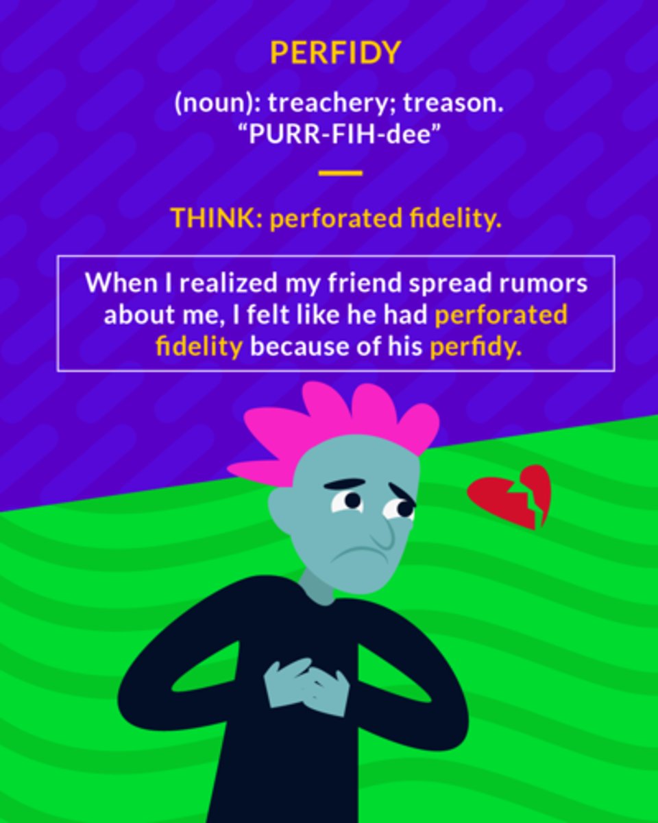 <p>(noun) treachery</p>