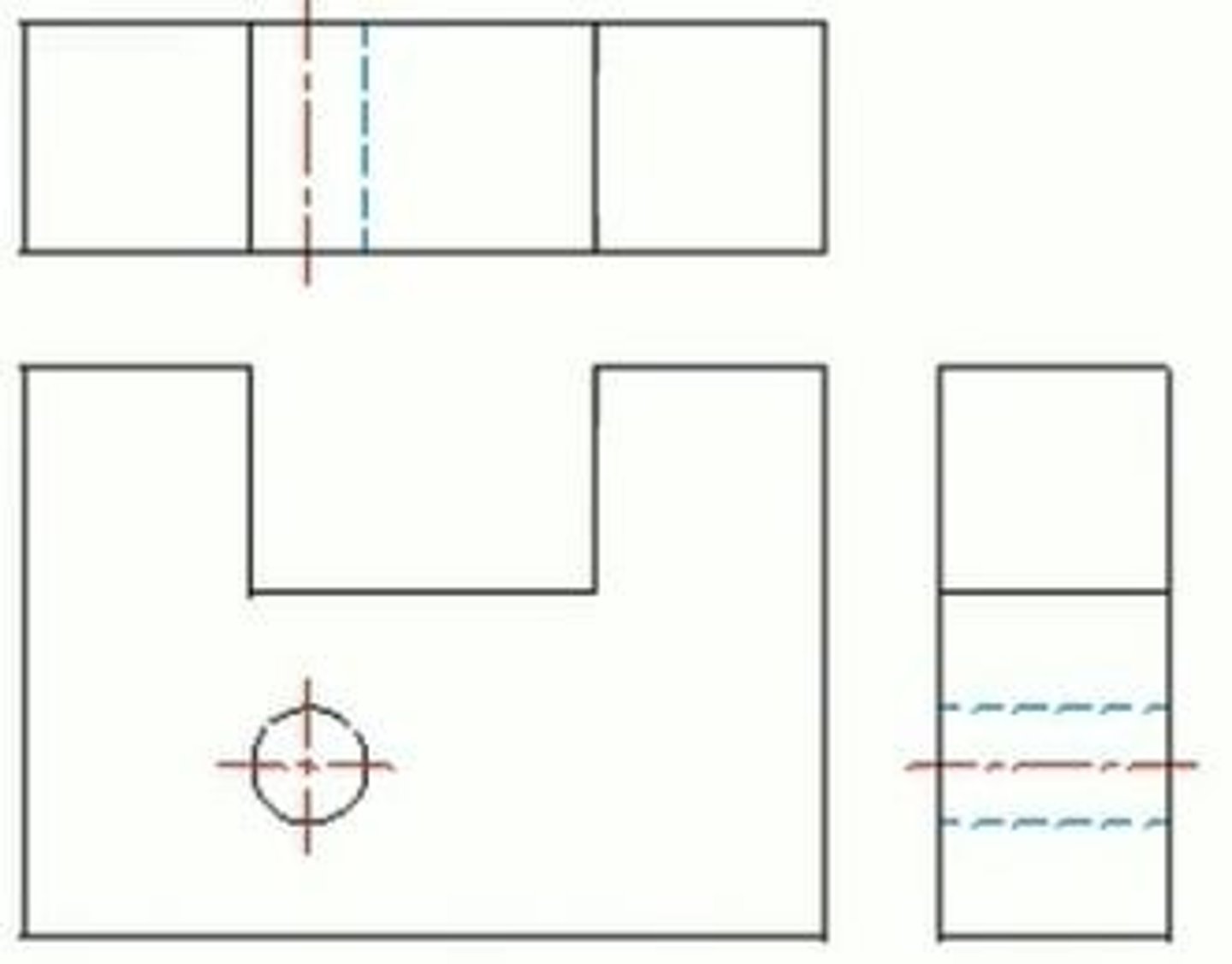 <p>Solid lines that show the size and shape of an object.</p>