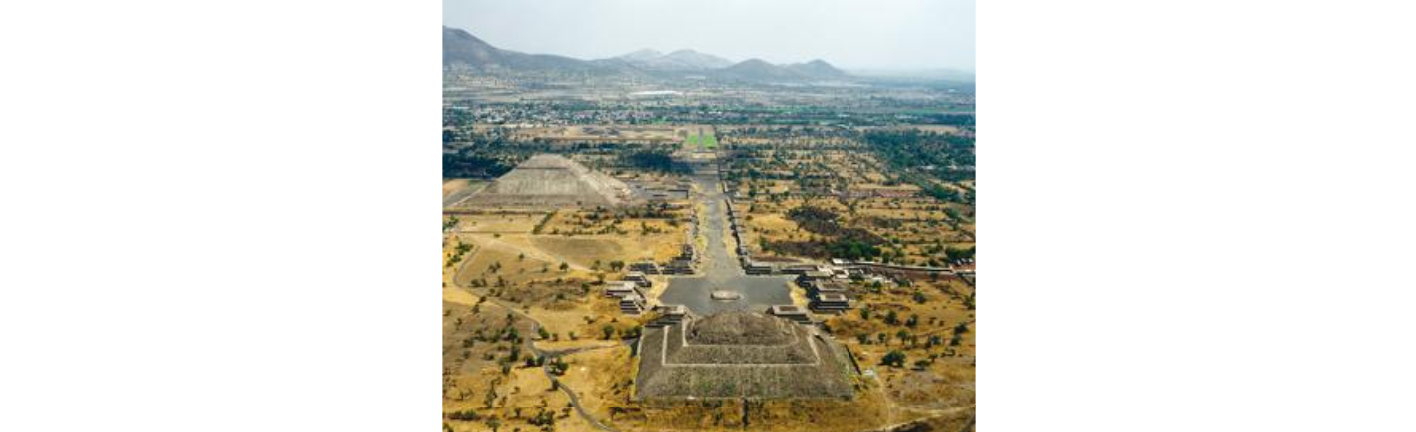<p>Aerial view of Teotihuacan</p>