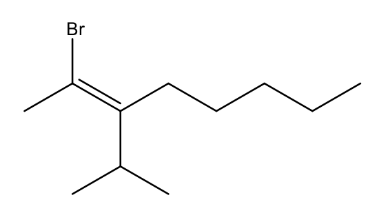 <p>What is the correct way to label the stereochemistry of this alkene?</p>