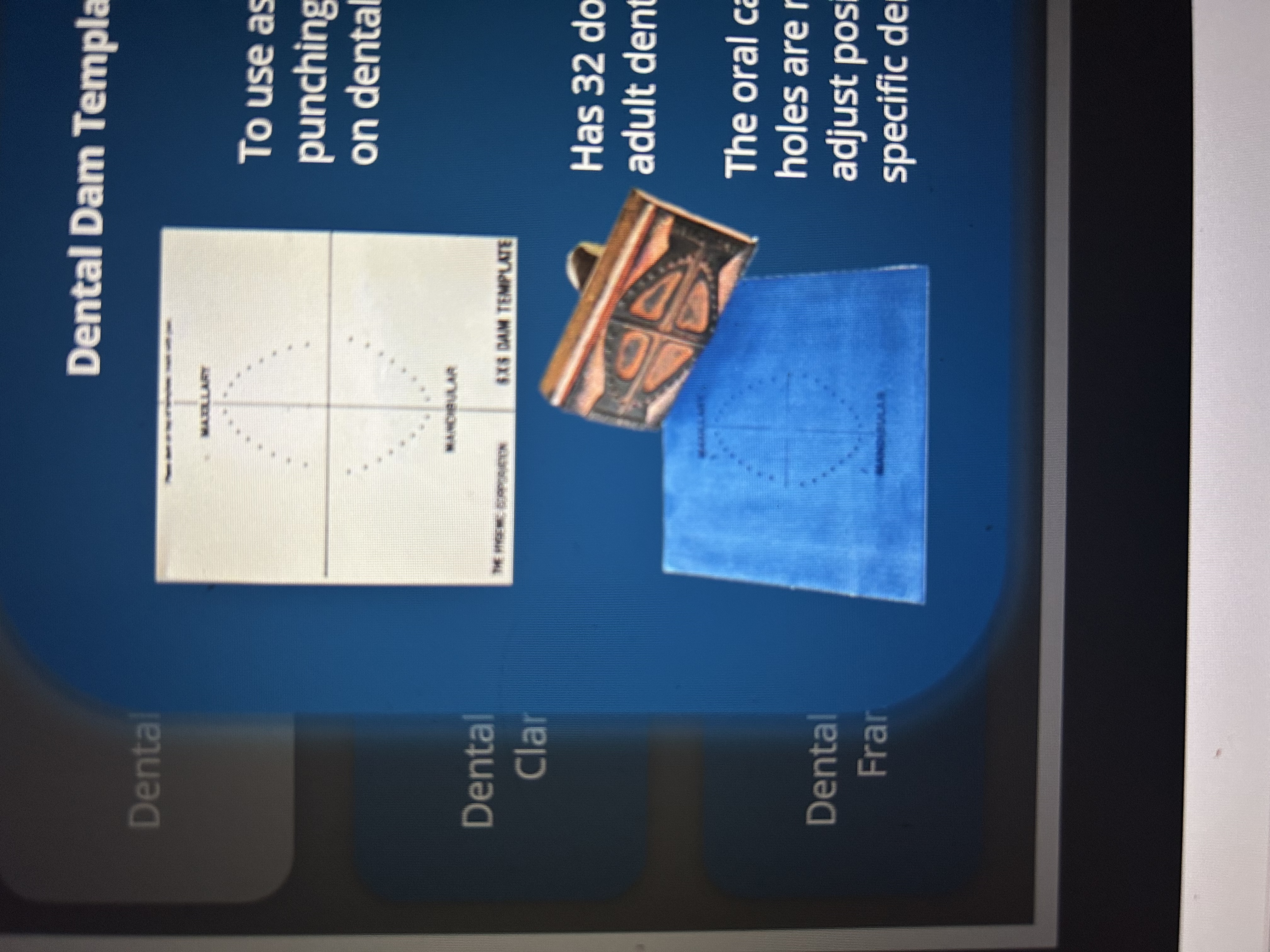 <p>Dental Dam Template</p>
