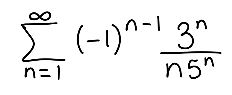 <p>Find the sum of the series</p>