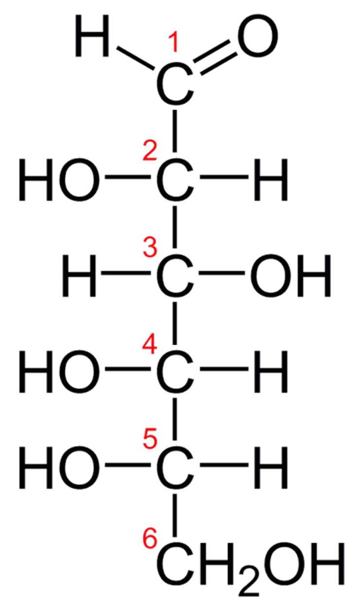 <ul><li><p>niet-natuurlijk voorkomende variant</p></li><li><p>type; aldohexose</p></li></ul><p></p>
