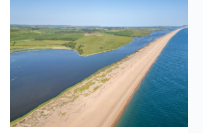<p>form in the same way as spits, with longshore drift depositing material away from the coast until a long ridge is built up. however, bars grow right across the bay cutting off the water to form a lagoon. a bar is attached at both ends and a spit is at one</p>