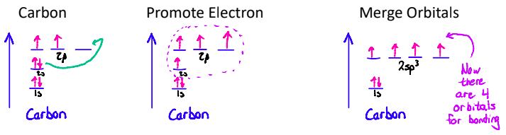 <h2 collapsed="false"><em><span style="color: blue">the mixing atomic orbitals to form new hybrid orbitals for bonding. </span></em></h2><ul><li><p>involves <strong><span style="color: red">promoting electrons and merging orbitals</span></strong> in order <mark data-color="red">to get new orbitals</mark>, whose shapes match experimental evidence. </p></li><li><p>Hybridization can occur in <strong><span style="color: purple">any covalently bonded molecule.</span></strong></p></li></ul><h1 collapsed="false"><img src="https://knowt-user-attachments.s3.amazonaws.com/8342ce82-e9e6-4286-9a40-35f993c57c02.jpeg"></h1>