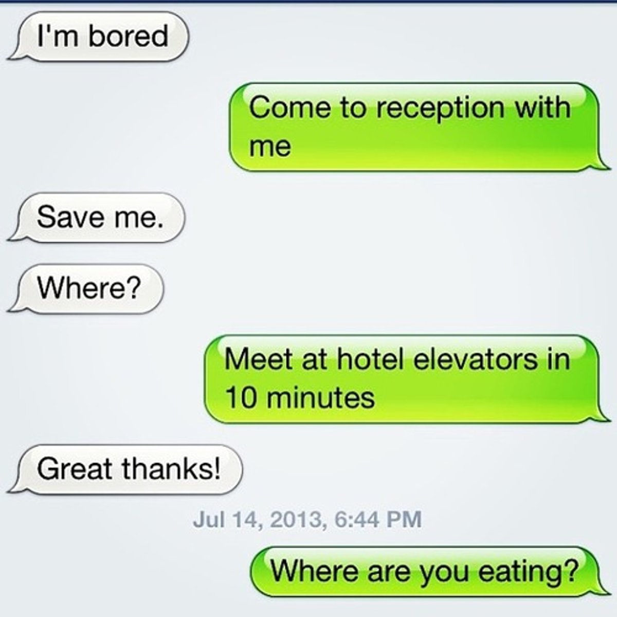 <p>the text message</p>