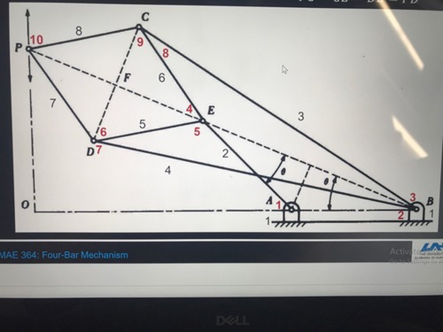 <p>Kite shaped, complex mechanism that makes exact line</p>