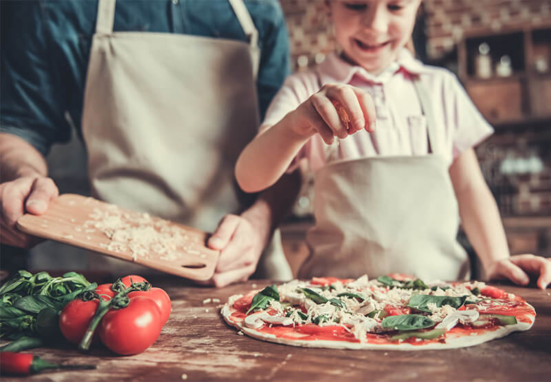 <p>I suggest ___ (make) a pizza together.</p>
