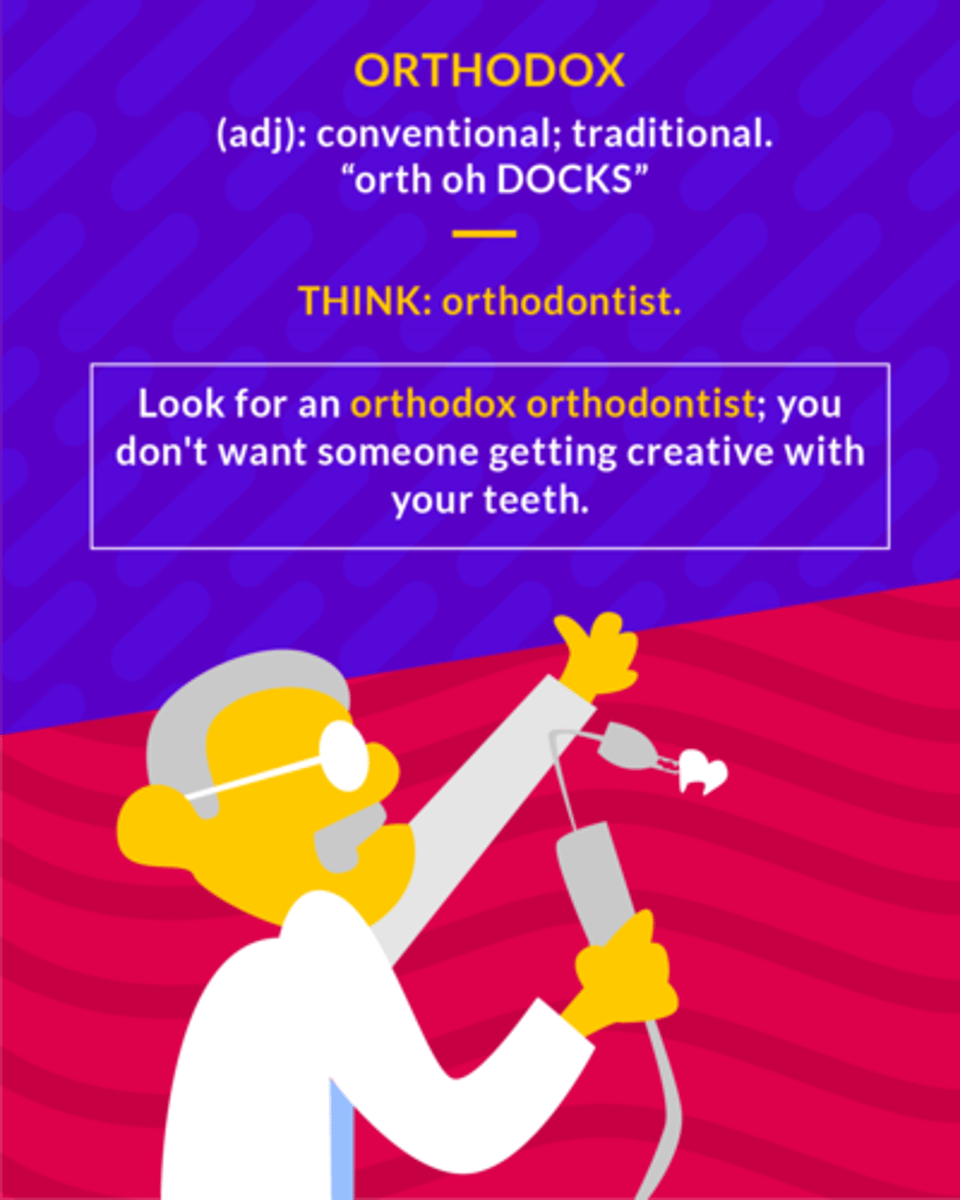 <p>in agreement with established or generally accepted beliefs or ways of doing things</p><p>(adj.) conventional; traditional</p>