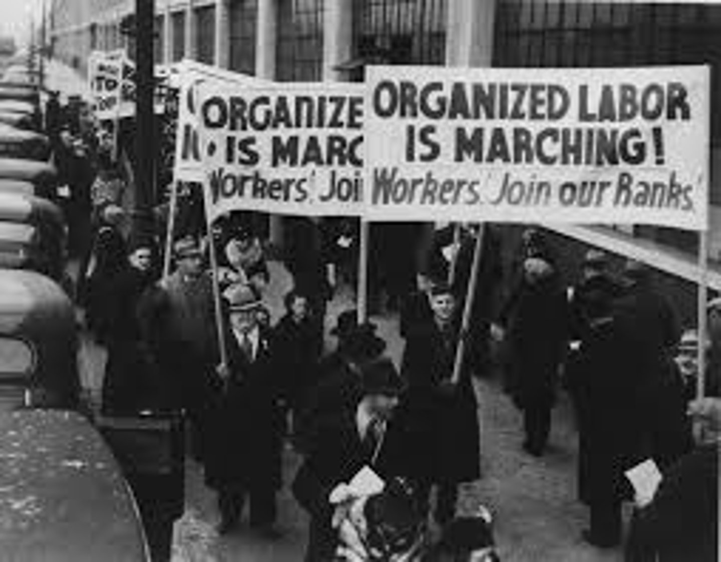 <p>An organization of workers in which they utilize collective bargaining in order to achieve gains such as increased wages, better working conditions, lower hours; may use strikes as a tool of the union</p>