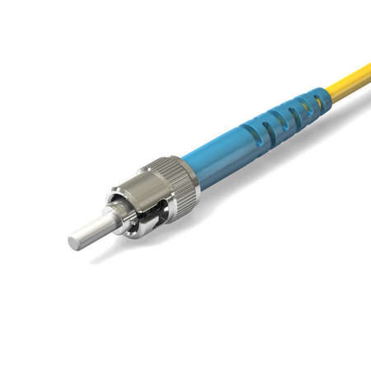 <p>Answer: A. ST.</p><p>Explanation: ST connectors are also commonly used with fiber-optic cables.</p>