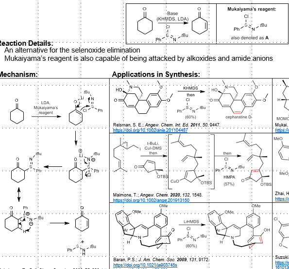<p>Ketone to alpha-beta unsaturated ketone</p>