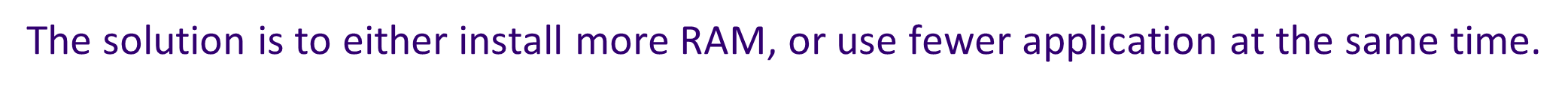 * A problem that may occur when virtual memory is in heavy use
* Compared to RAM speed, moving the head on a hard disk to a new location is thousands of times slower.  
* As more pages are swapped, eventually more time is spent swapping pages than on processing the data.
* The solution is to either install more RAM, or use fewer application at the same time.