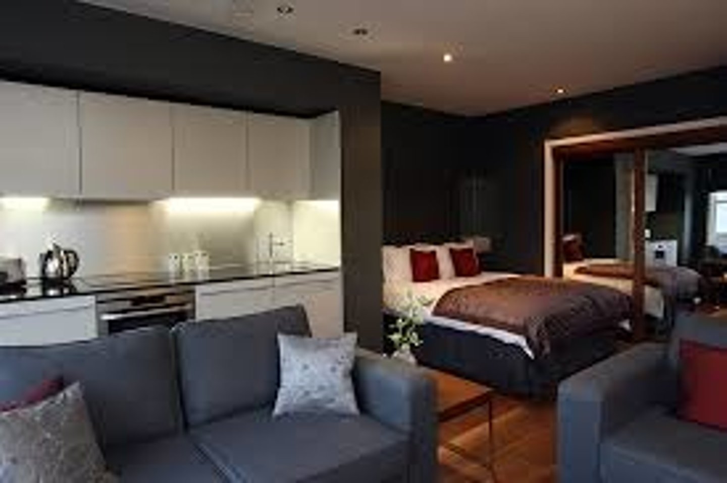 <p>studio apartment (one room)</p>