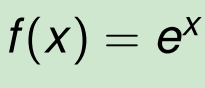f(x) = eⁿ