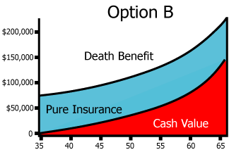 <p><strong>Option B (Increasing Death Benefit option)</strong></p>
