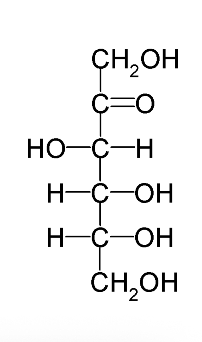 <p>Ketohexose with the formula C6H12O6</p>
