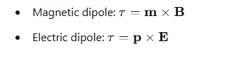 <p>The torque equations are similar:</p>