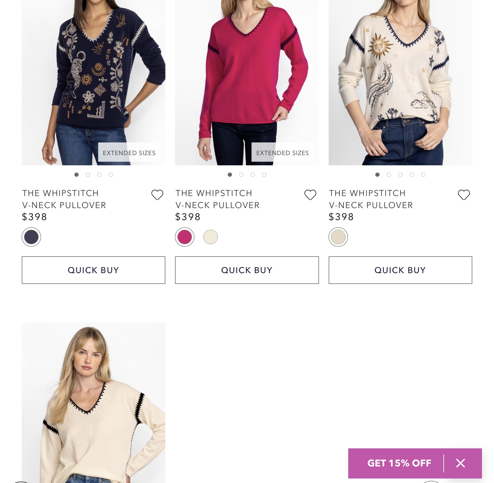 <p>THE WHIPSTITCH V‑NECK PULLOVER</p>
