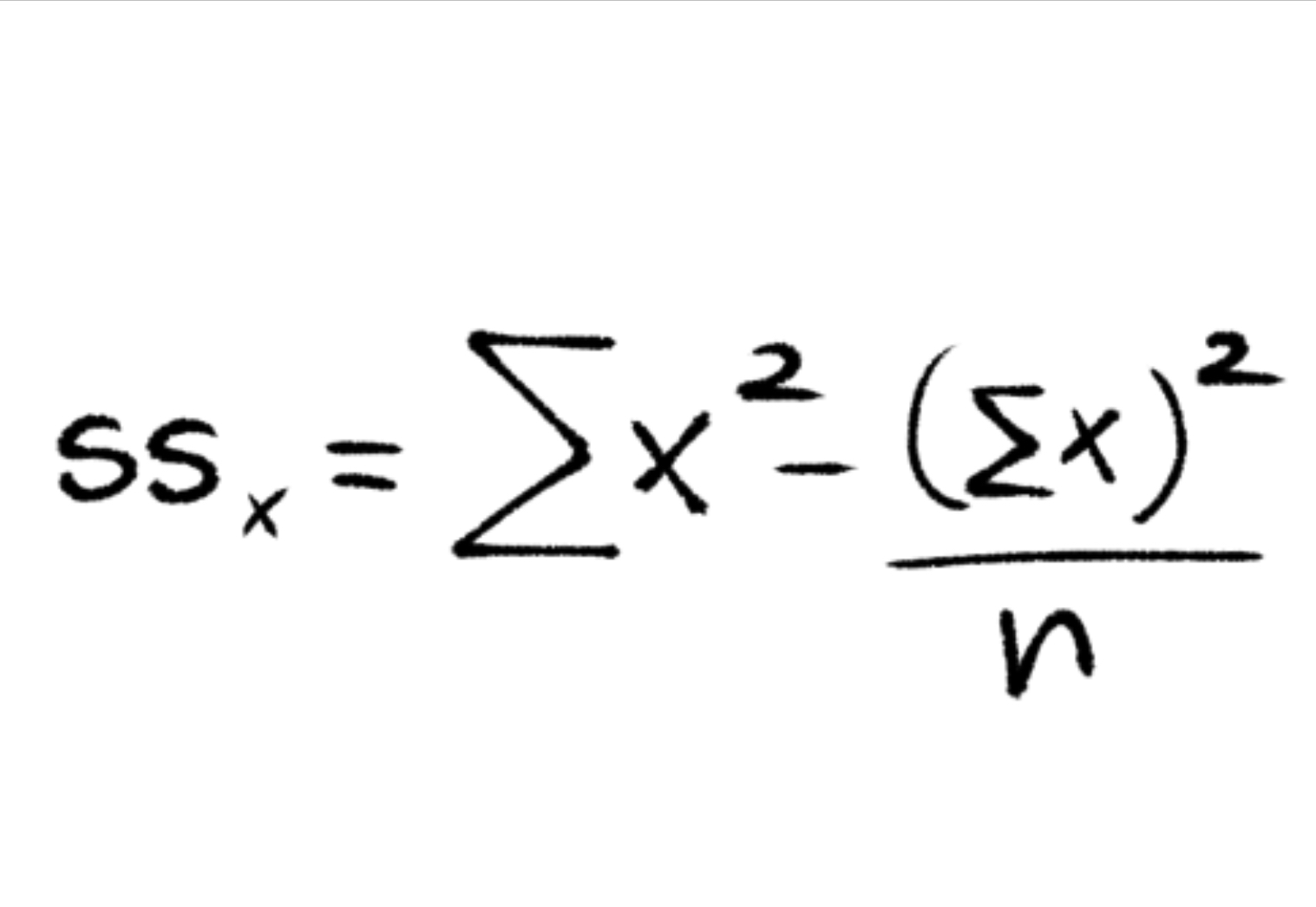<p>Identical to sums of squares.</p>