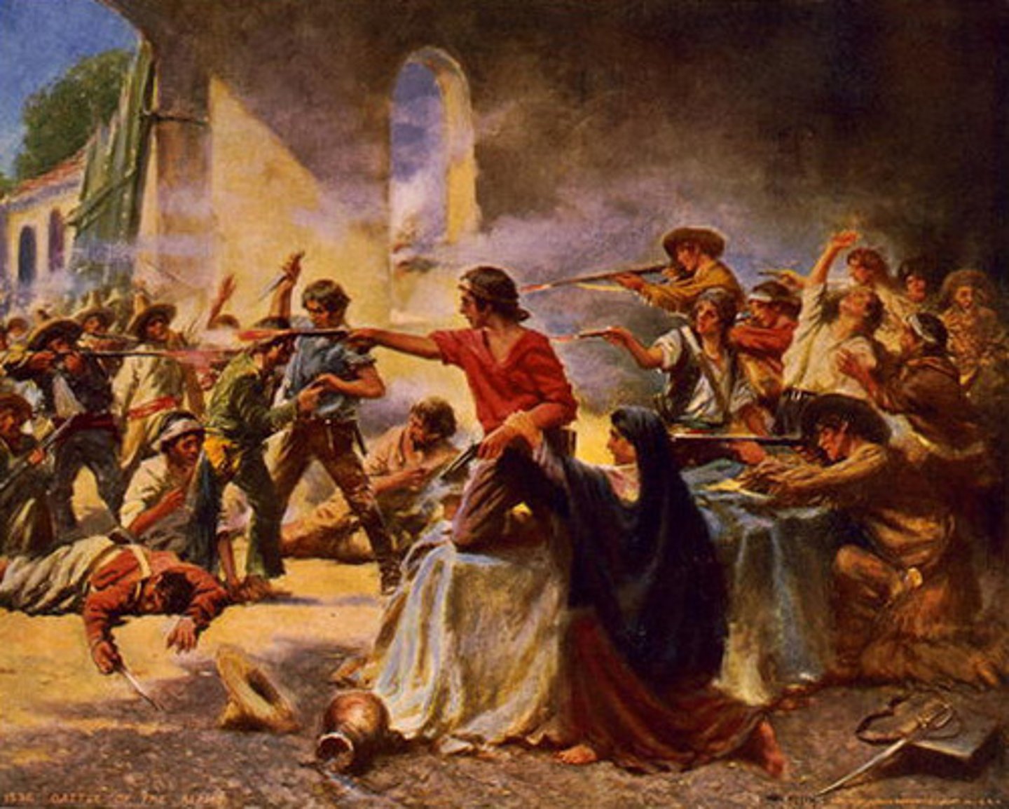 <p>Santa Anna breeched the Alamo</p>