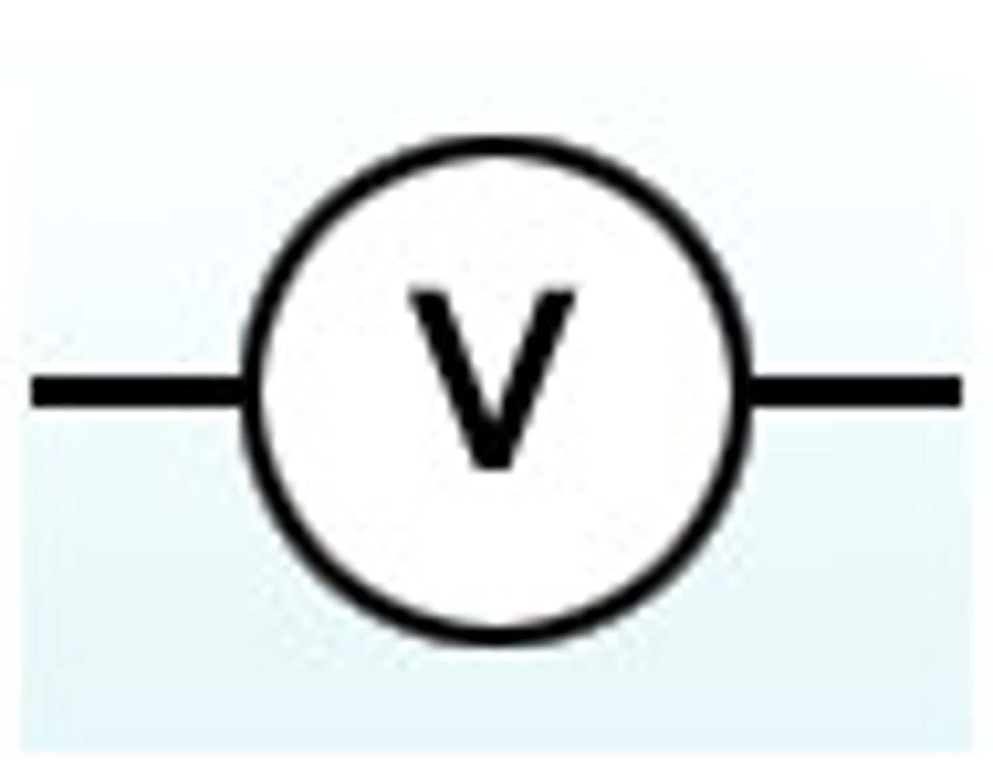 <p>measures the potential difference (voltage) of a circuit component, must be PARALLEL to the circuit components to work</p>