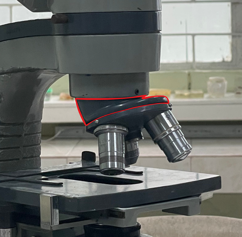 <p>Identify the microscope part</p>