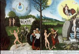 <p>Lucas Cranach, <em>The Law and the Gospel </em></p>