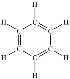 <p><span style="background-color: transparent;"><span>If benzene had C=C double bonds it would decolour bromine water in an </span><strong><span>electrophilic addition reaction.</span></strong></span></p><p><span style="background-color: transparent;"><span> But:</span></span></p><ul><li><p><span style="background-color: transparent;"><span>Benzene</span><strong><u><span> does not </span></u></strong><span>undergo electrophilic addition reactions</span></span></p></li><li><p><span style="background-color: transparent;"><span>Benzene </span><strong><u><span>does not </span></u></strong><span>decolourise bromine under normal conditions, it </span><strong><u><span>requires a catalyst to react</span></u></strong></span></p></li></ul><p><span style="background-color: transparent;"><strong><span>This suggests there are no C=C double bonds in benzene.</span></strong></span></p>